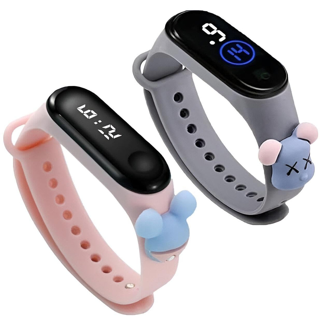 LED Watch - Brighten up your child's day with this stylish LED digital watch featuring fun 3D cartoon designs, waterproof capabilities, and adjustable silicone straps for a perfect fit.