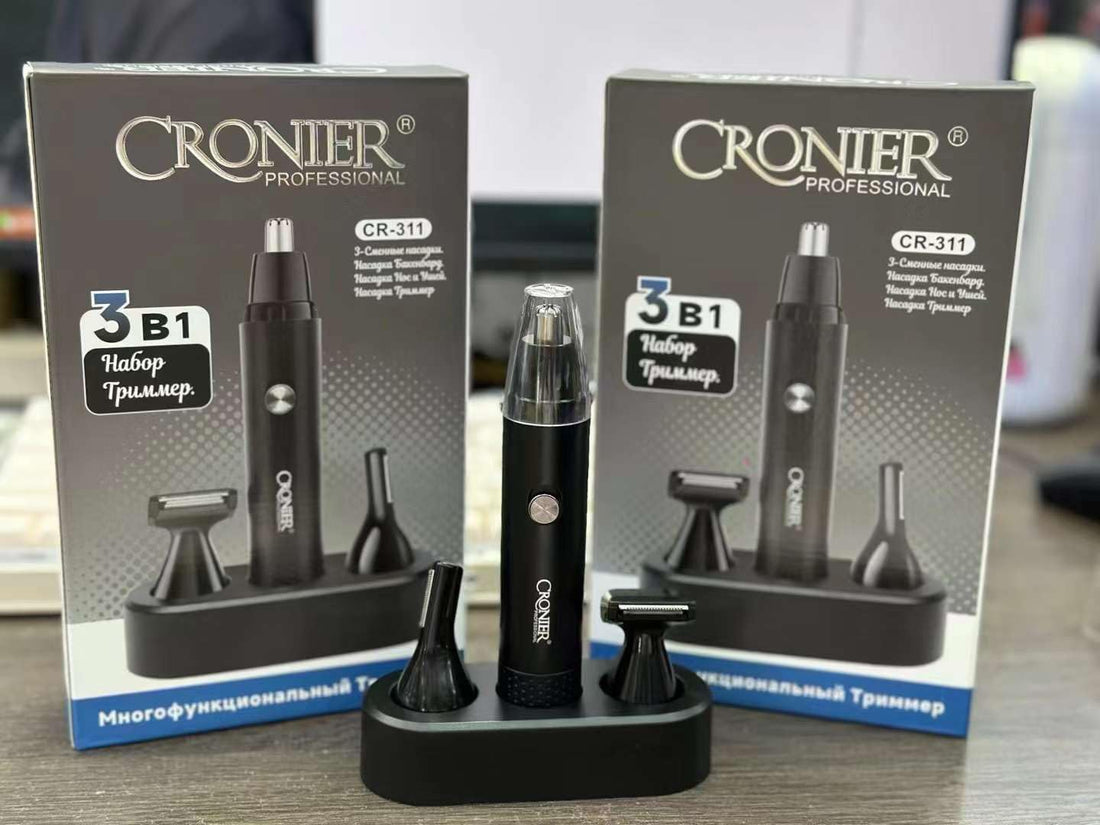 Facial Hair Removal Machine for Men, Cordless, Battery Operated, Ear and Nose Hair Trimmer, Beard Trimmer Mini Size Eyebrow Trimmer CR 311
