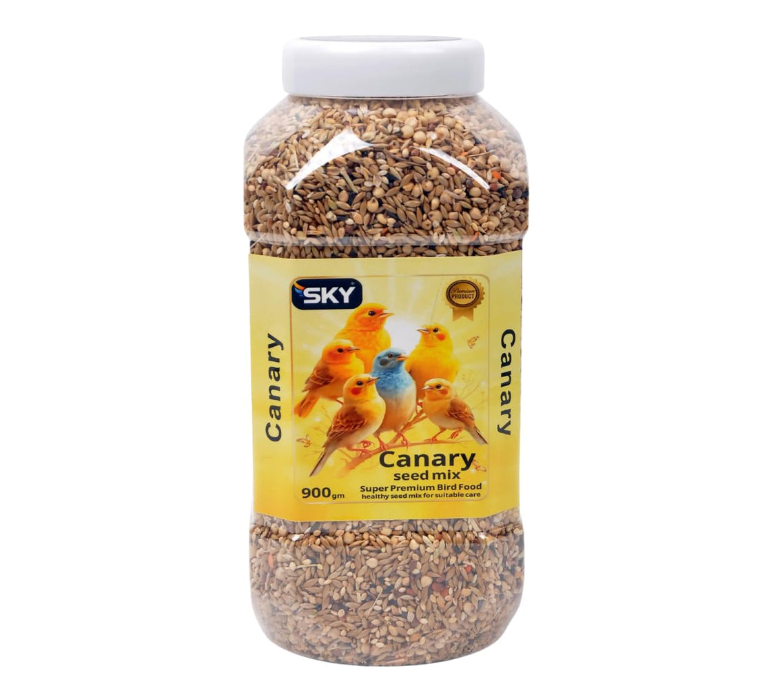 Canary Sky Food 900g - Super Premium Canary Food Healthy Canary Seed Mix for Twitter and Feathers Health (900g)
