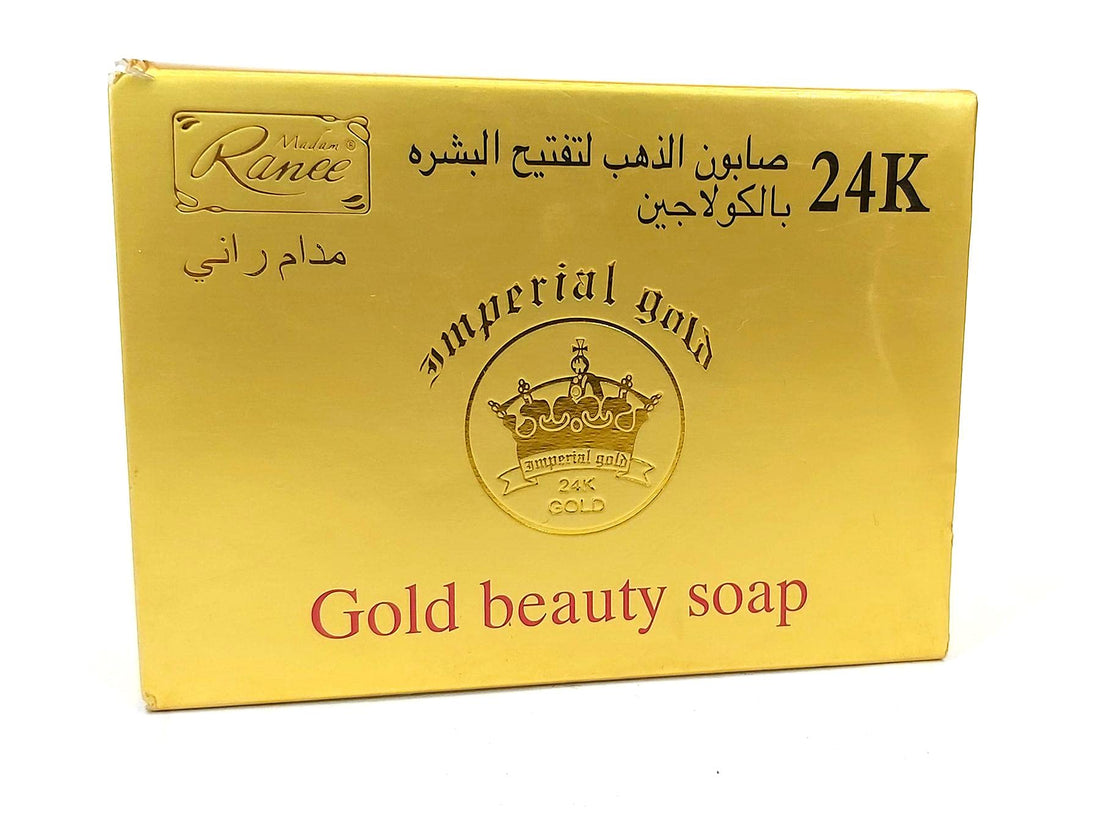 gold beauty soap bar with collagen - 100 gm