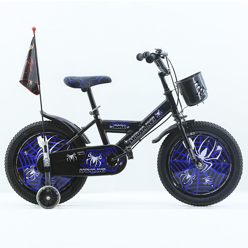 16" Kids Bike – Practical Design with Rear Flag and Front Basket Add Fun and Safety to Your Child's Everyday Adventures with 16 Inch Kids Bike Ages 4 to 7 Years Old.