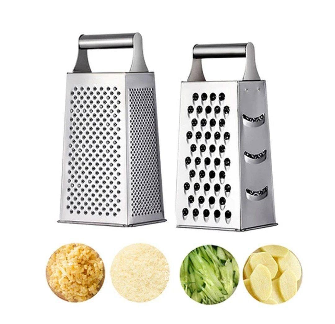 Next Store 4 in 1 Vegetable Grater, Stainless Steel Anti Rust, 4 Different Sharp Angles for Grating, Practical and Easy to Use for Carrots, Onions, Potatoes, Cucumbers