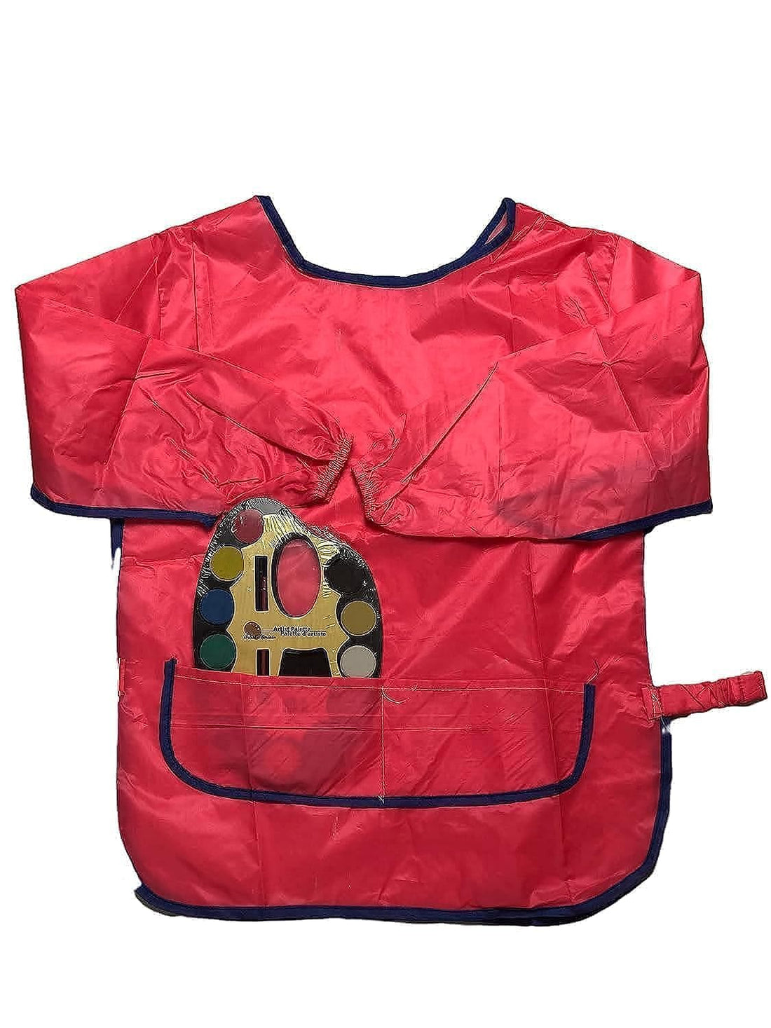 WaterProof Long Sleeve Water Resistant Colored Apron - Repeated Use 2 Front Pockets Easy To Use and Clean and Protect Clothes from Stain Coloring/Play with Water Ballet (Fuschia)