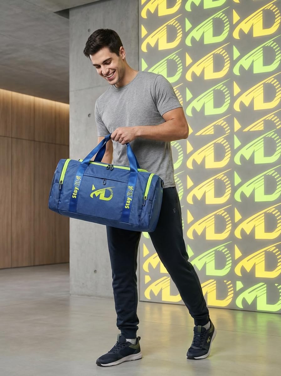 GHAZAL Duffel bags, also known as gym and sports bags, are produced by the brand MD Stay Fit These bags feature cylindrical designs and ample storage space