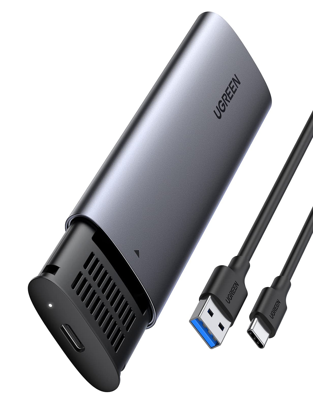 Ugreen CM400 M.2 PCIe SATA SSD Enclosure - USB 3.2 Gen 1 Grey