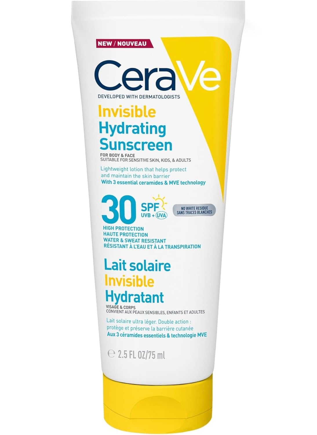 CeraVe Invisible Hydrating Sunscreen SPF 30 75 ml