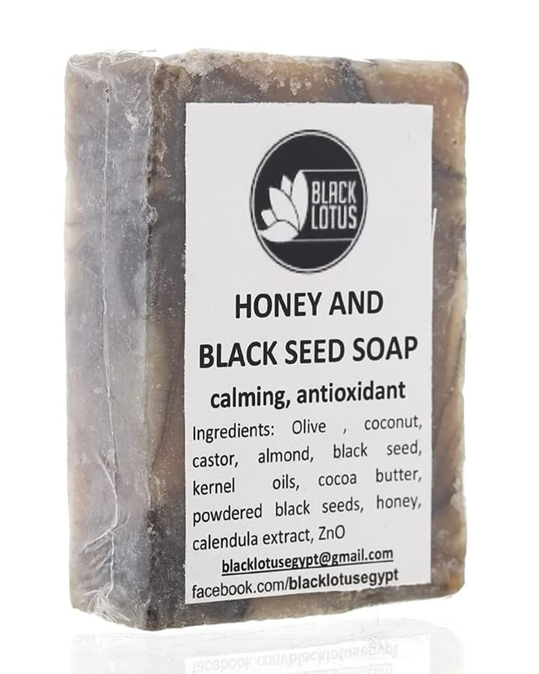 Black Lotus Seed and Honey Soap Bar with Calming, Antioxidant for All Skin Types