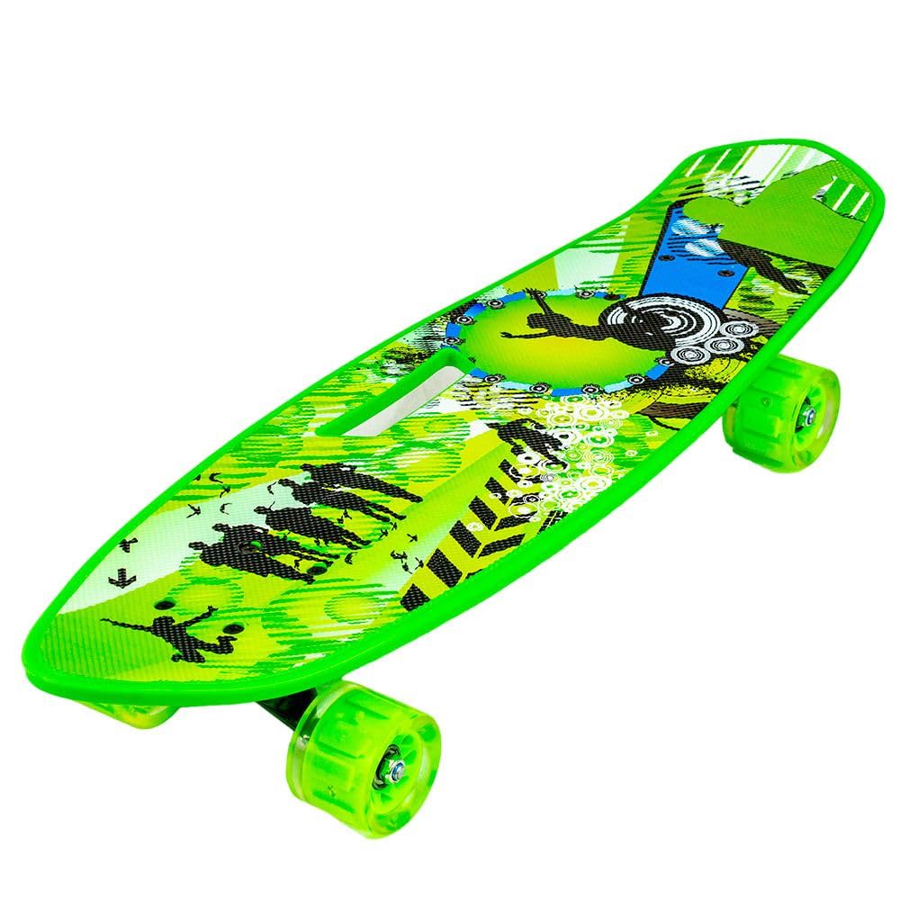 Colorful Mixed Shapes Green Skate Board - 216