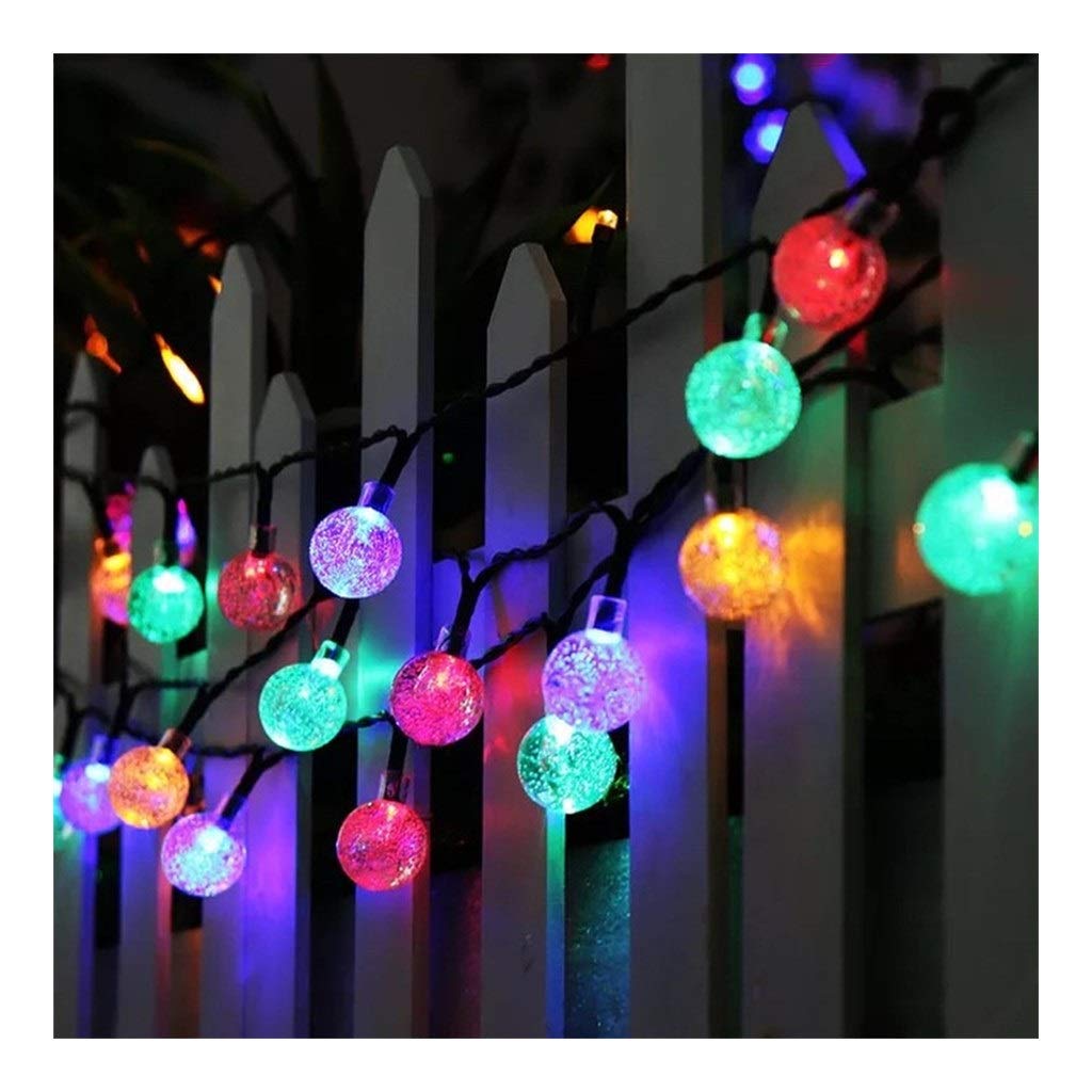 Solar String Lights, Christmas Halloween Ghost Light Waterproof Crystal Ball Decorative Light For Tree, Patio, Yard, Wedding, Party, Indoor/Outdoor Garden Lights Solar Fairy Lights Halloween string li