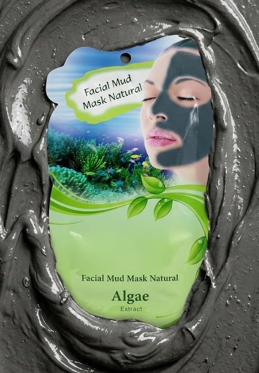 Clay Face Mask – Deep Pore Cleanser, Oil Control & Detox, Natural Clay Facial Mask – Hydrating & Softening Skincare Treatment-ALGAE