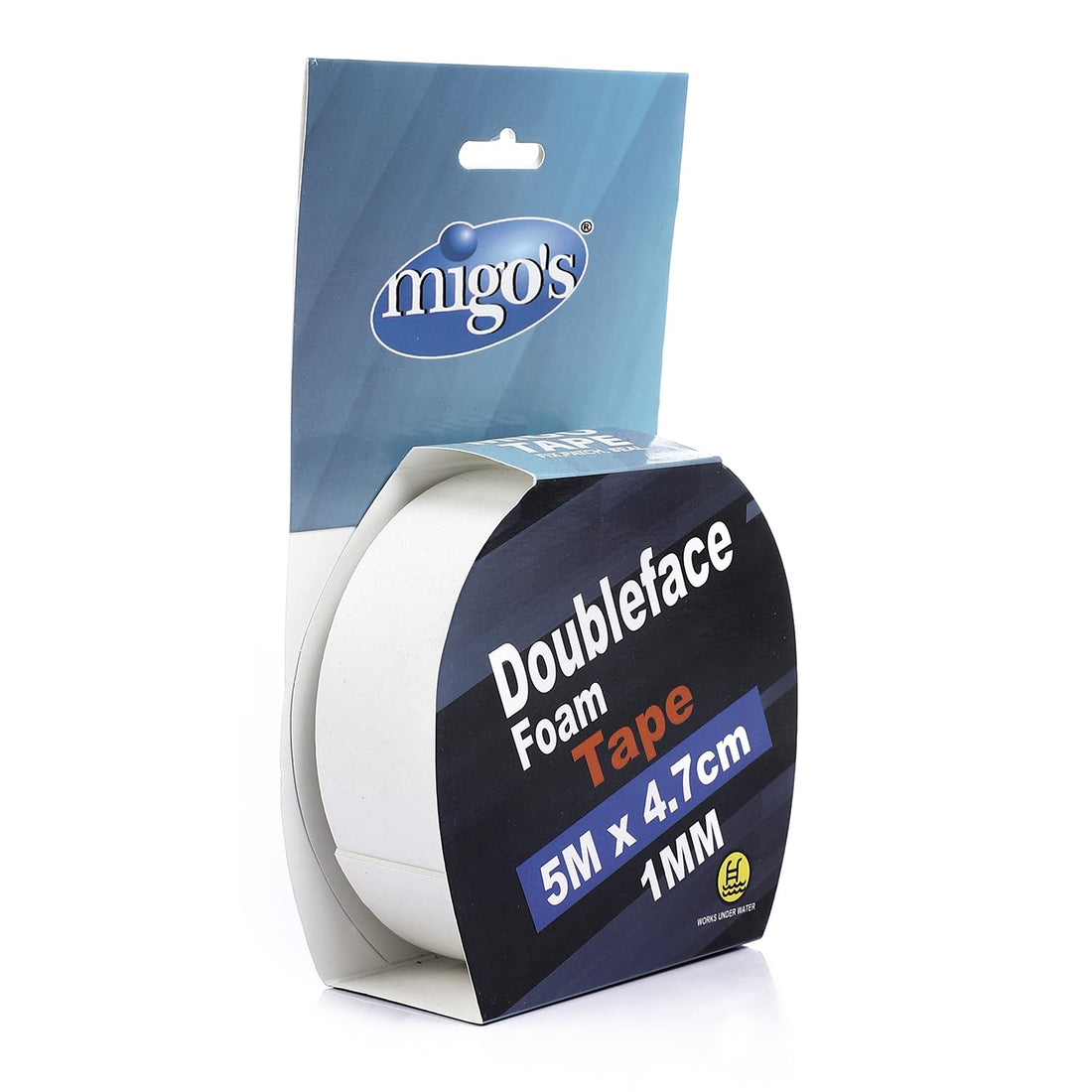 Arix Migo's Double Face Foam Tape, 5 Meter x 4.7 cm x 1 mm Size