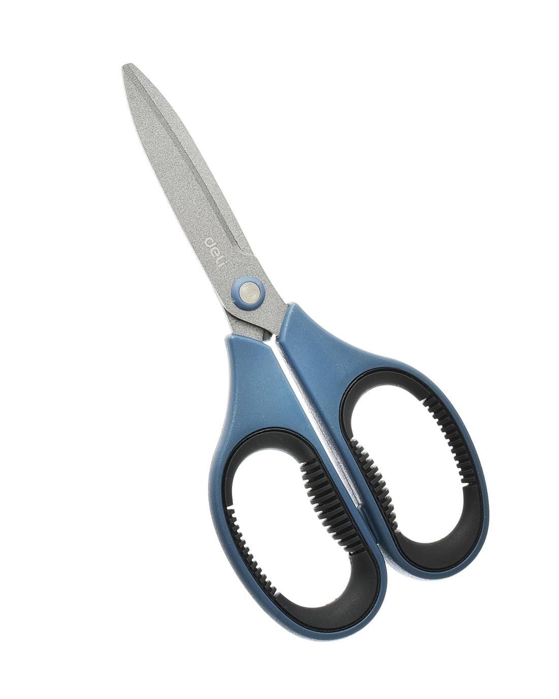 Deli. 170mm Scissors with Ergonomic Handle - Blue