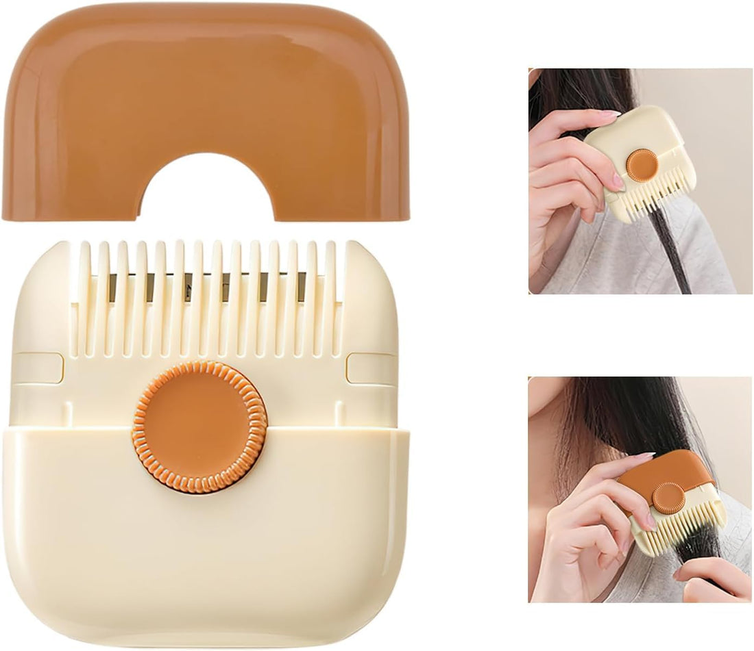 Oasisgalore 2 Pack 2 in 1 Hair Trimmer, Hair Razor Comb, Double Edge Razor Hair Cutting Comb, Hair Cutting Comb, Razor Comb(Green+Orange)