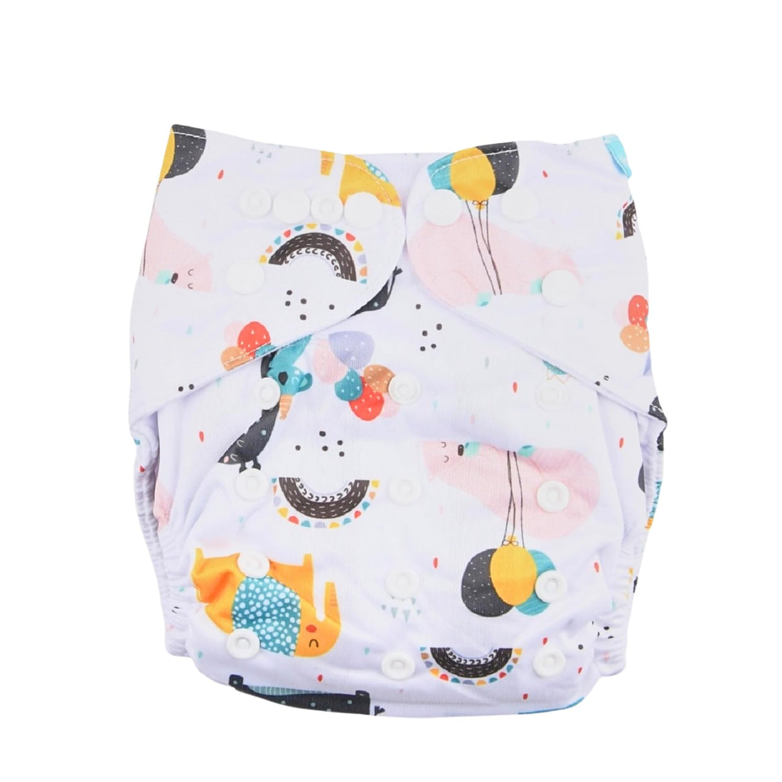 Mix&Max Baby Washable Diapers Printed Shapes For Unisex-Multicolor