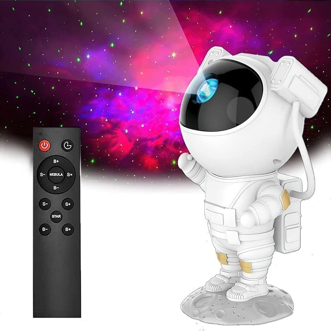 Ramez Elon Egypt Robot Star and Galaxy Night Projector - Astronaut Projector, LED Nebula Ceiling Light with Timer and Remote Control, Beautiful Kids Room Decor, Birthday Gifts