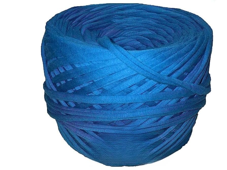 Portal Cotton Macramé Yarn – 1kg Spool for Crochet, Knitting & DIY Crafts - Blue