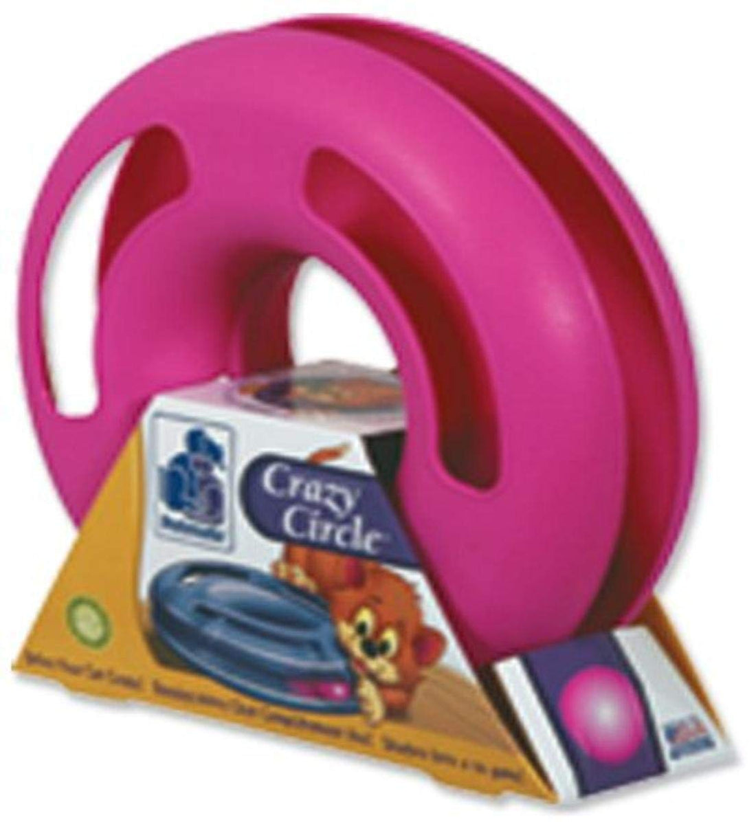 Petmate Crazy Circle Cat Toy Small Bright, Pink