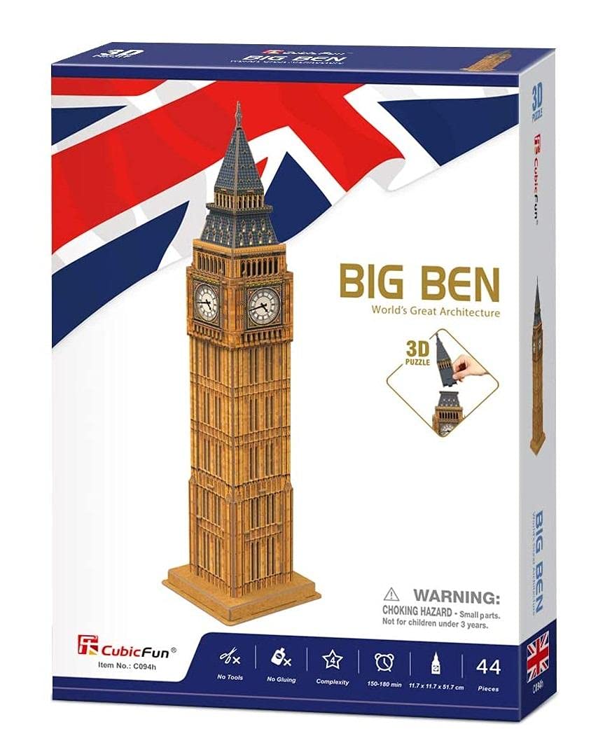 Cubic Fun C094H Big Ben 3D Puzzle 44 Pieces