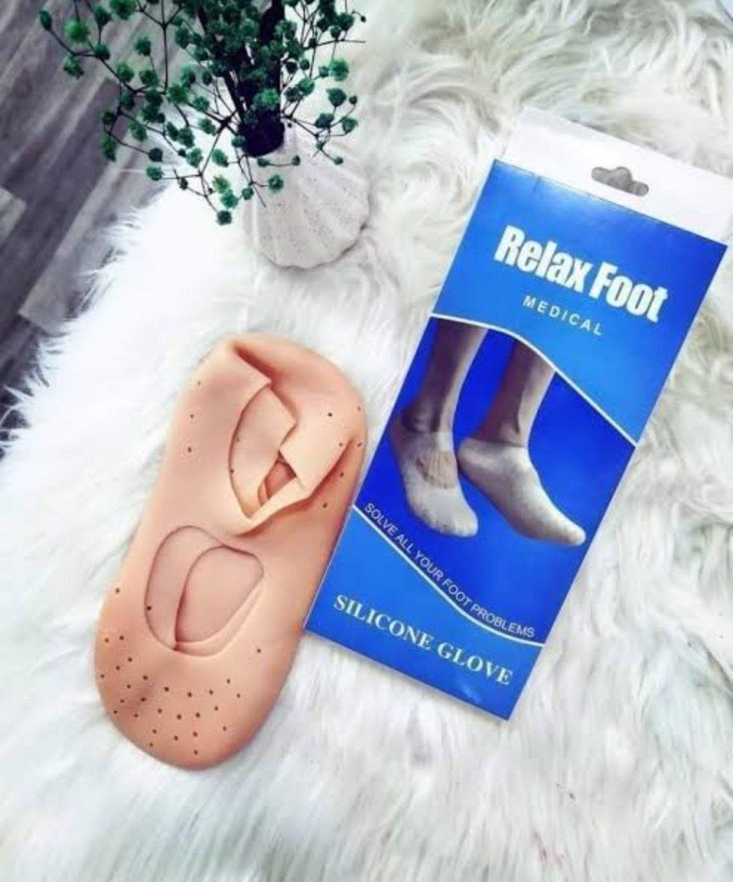 ConfortHeel Foot - Solution for Cracked Feet & Heel Softness - Silicone Gel Strap - For Men & Women - Gout - Generic