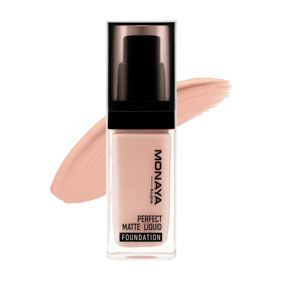 Monaya F001 Perfect Matte Liquid Foundation – Full Coverage, Waterproof, Long-Lasting, Affordable Makeup, Oil-Free, Concealer Effect (F102#)