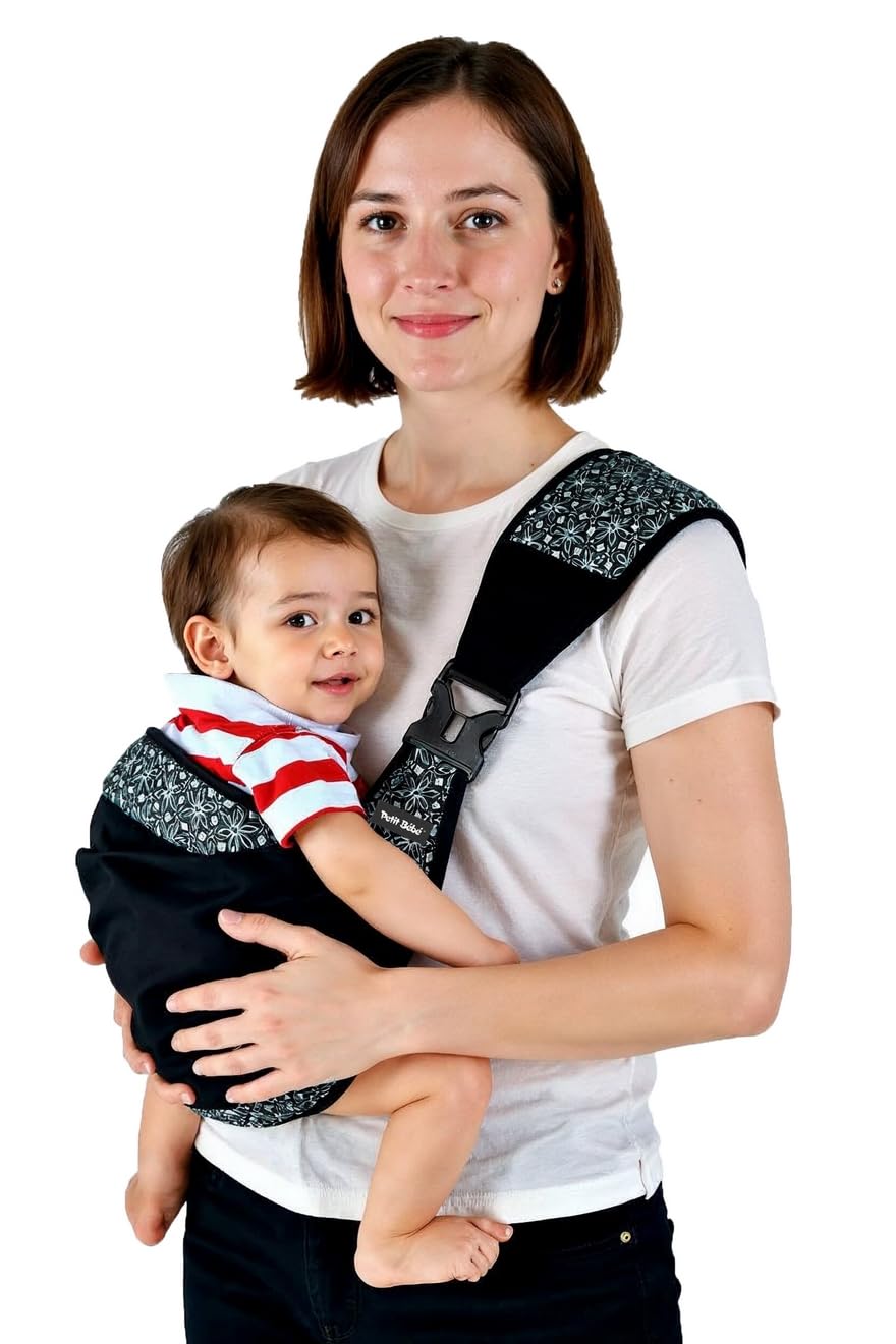 Petit Bebe Baby Sling Carrier Vea Black * white