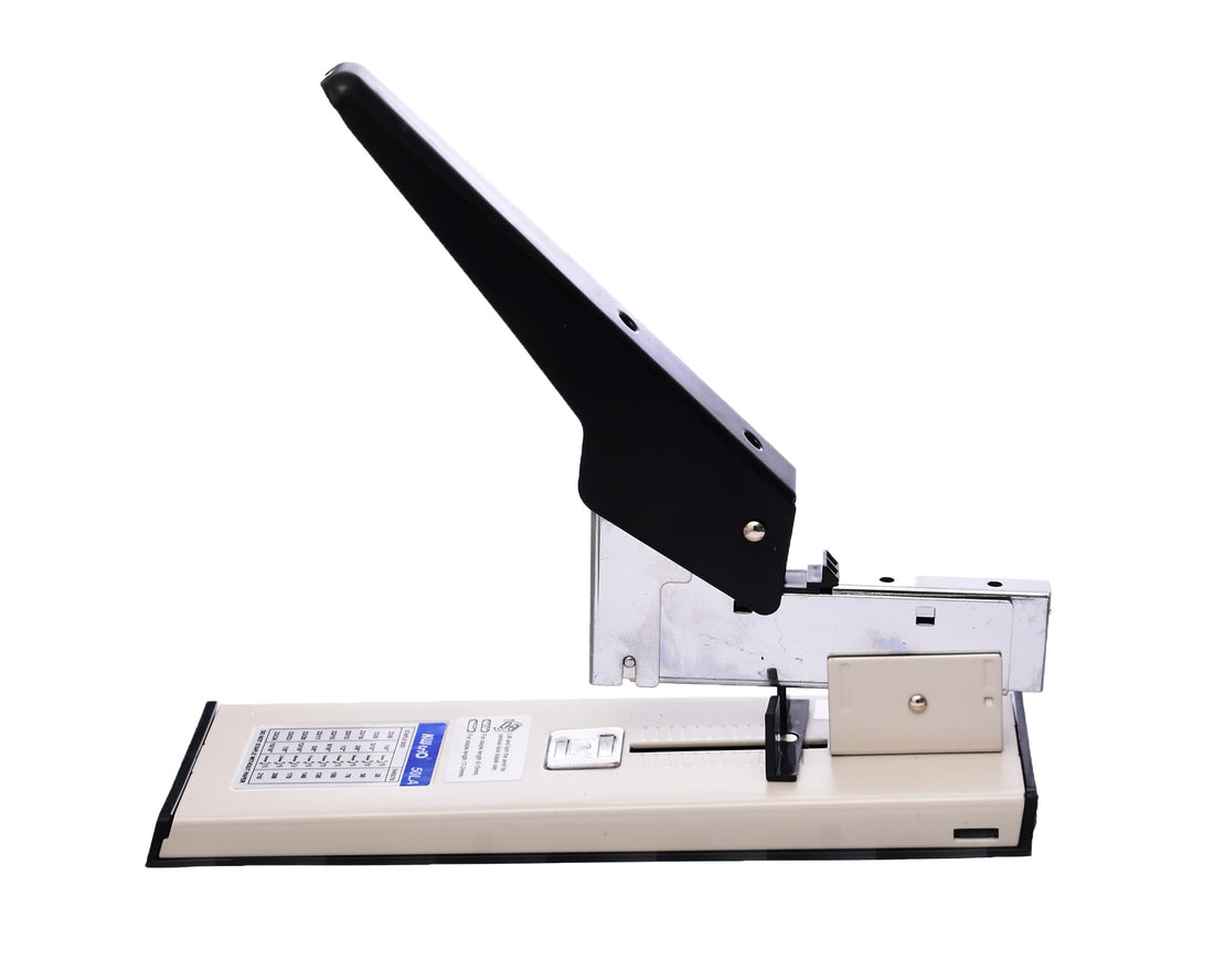 Kwtrio 50-LA High Quality Heavy Duty Stapler Capacity 210 Sheets Use Staples 23/6-24mm For Office, Student - Black Grey