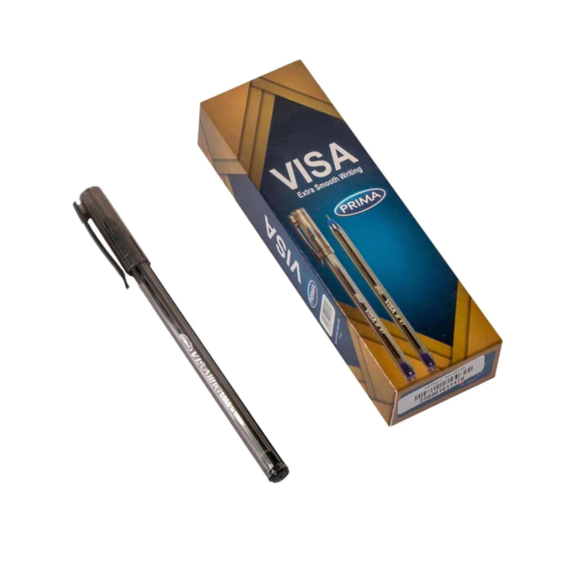 Pack of Prima Visa Pens 0.7mm Black 10 Pens