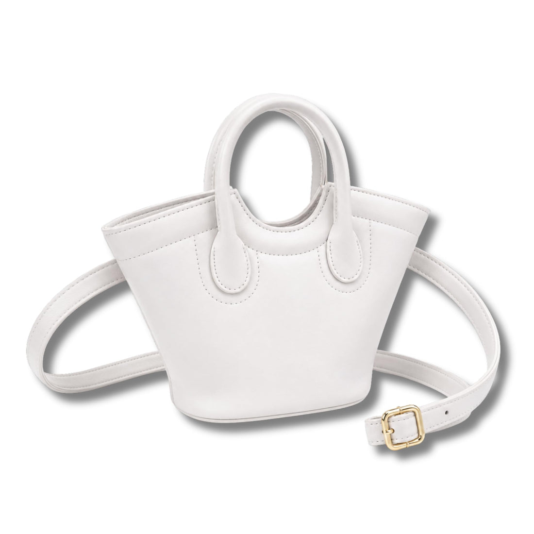 AYSLE 1679 Women’s Glossy Leather Top Handle & Crossbody Bag | Minimal Elegant Design | Zipper Closure | Adjustable Strap | 12 Colors | 16×24×9 CM