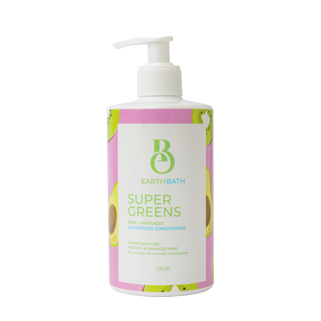 Super Greens Conditioner for dry and damaged hair by EarthBath, 500 ml