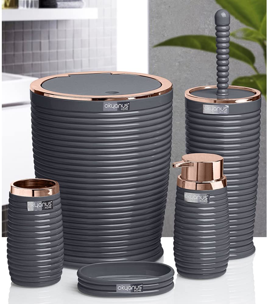 home Elegance Bathroom 795x405x295 mm set 5 pieces - copper*grey