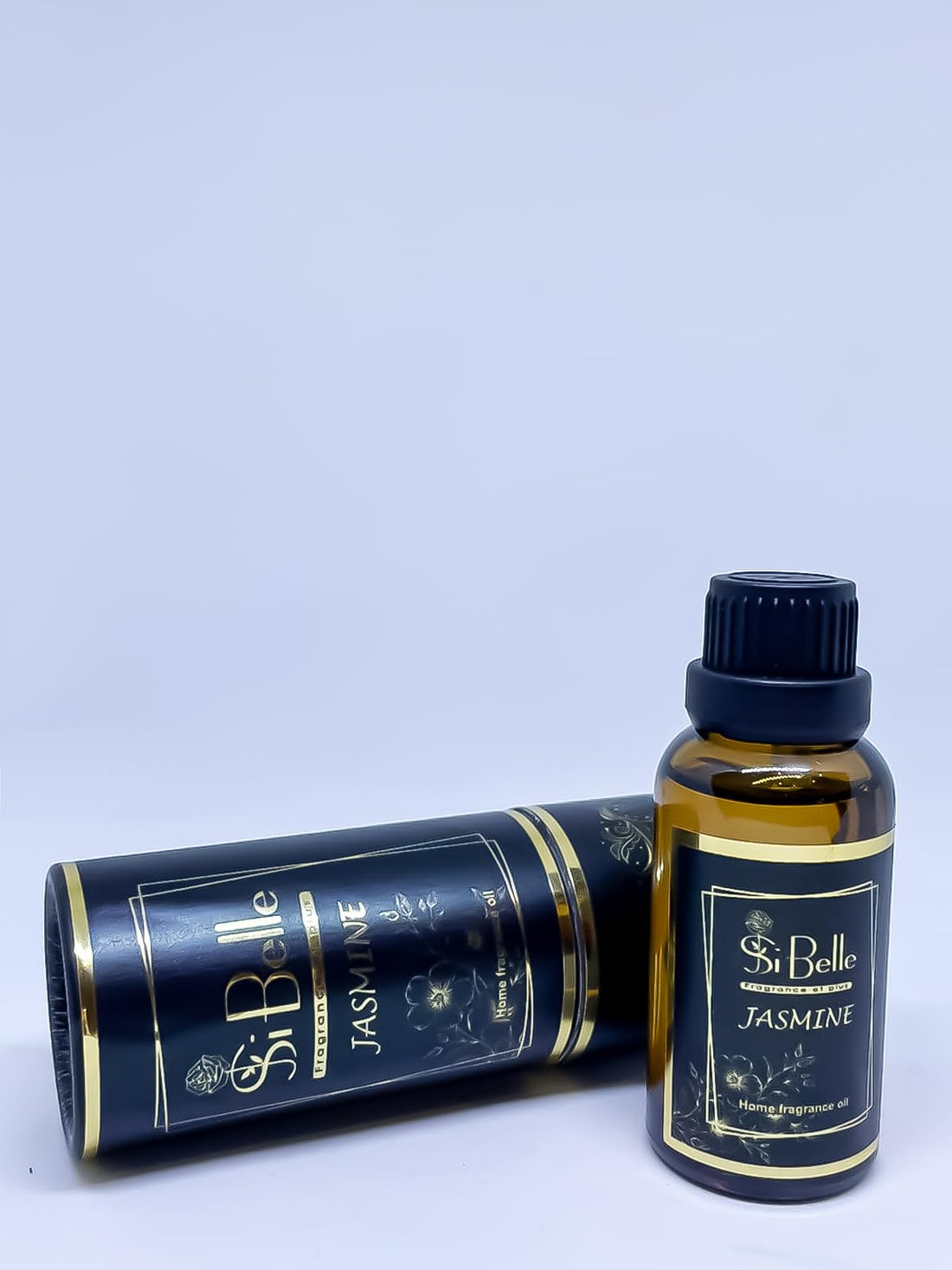 Si Belle Jasmine Concentrated Fragrance Oil for Home, Water Soluble, 8.3 x 3.3 cm, Multipurpose for Incense Burners, Sprays, Floors, Glass Bottle