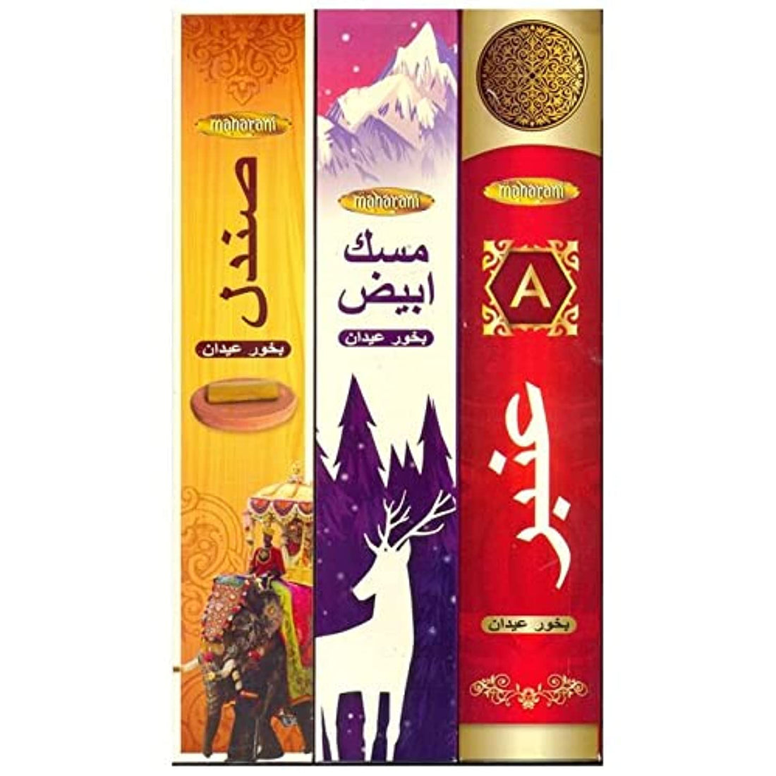 Sandal Incense Stick, Amber, White Musk (5 Pack)