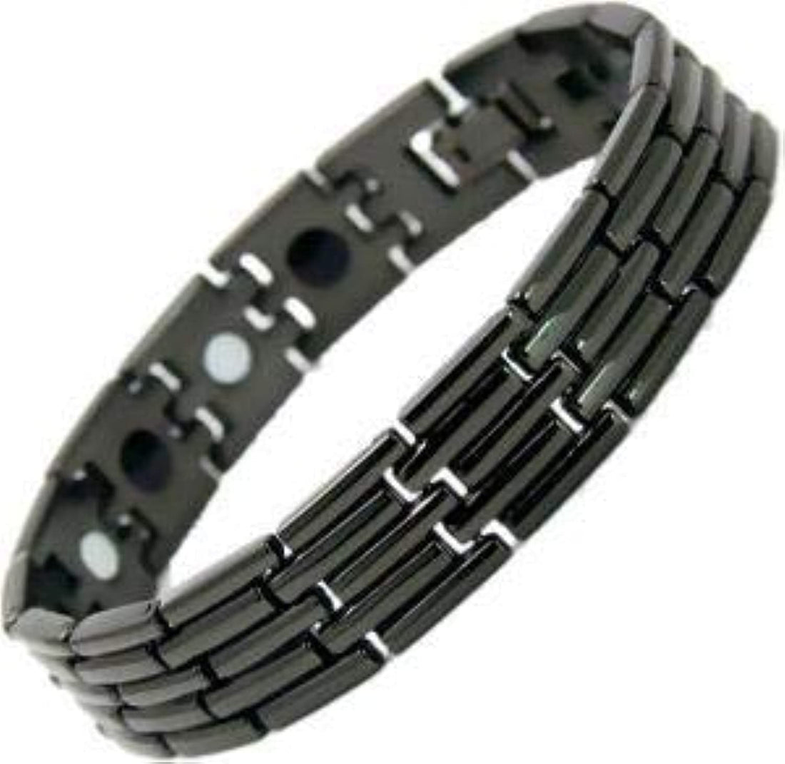 Energy Bracelet Of metal Black color for Men Item No 1086 - 1