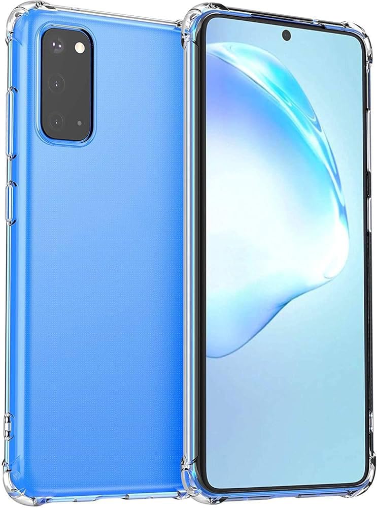 For Samsung Galaxy S20 Plus Clear Case Shockproof Cover (MKP Clear 1) by Mameljy for Samsung Galaxy S20 Plus - Four Edges Perfect Match Clear