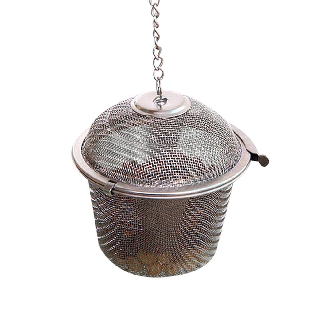 Stainless Steel Small Net Mesh Style Easy Loose Leaves Green Tea Filter Pot Infuser Strainer(Pack of 1).