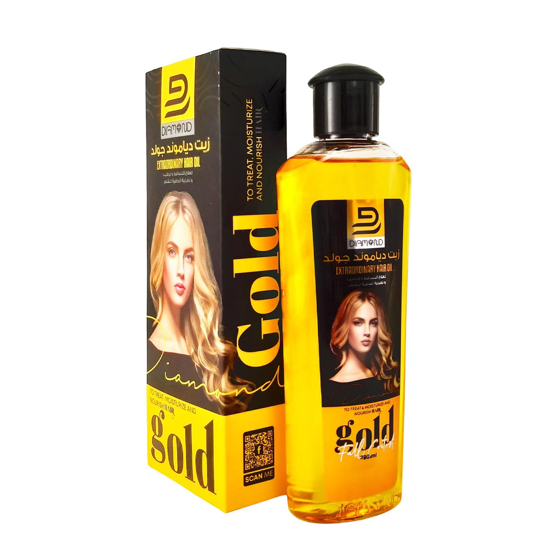 Diamond Oil 200ml - Gold