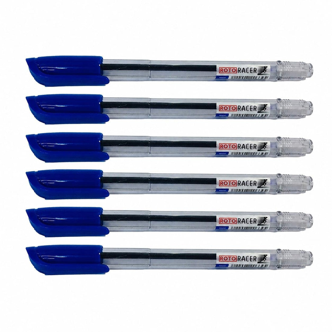 Half Dozen Pocket Pen Roto Racer Blue - Practical Fits All Light and Smooth - 0.7mm - 6 Count