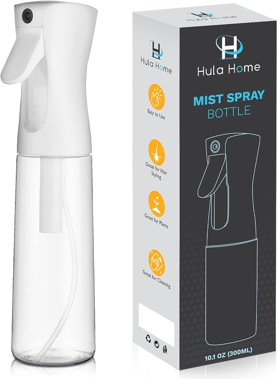 Spray Bottle - Super Soft Continuous Water Sprayer - Sprayer for Hair Styling, Cleaning, Salon, Plants, Aroma Essential Oils and More,