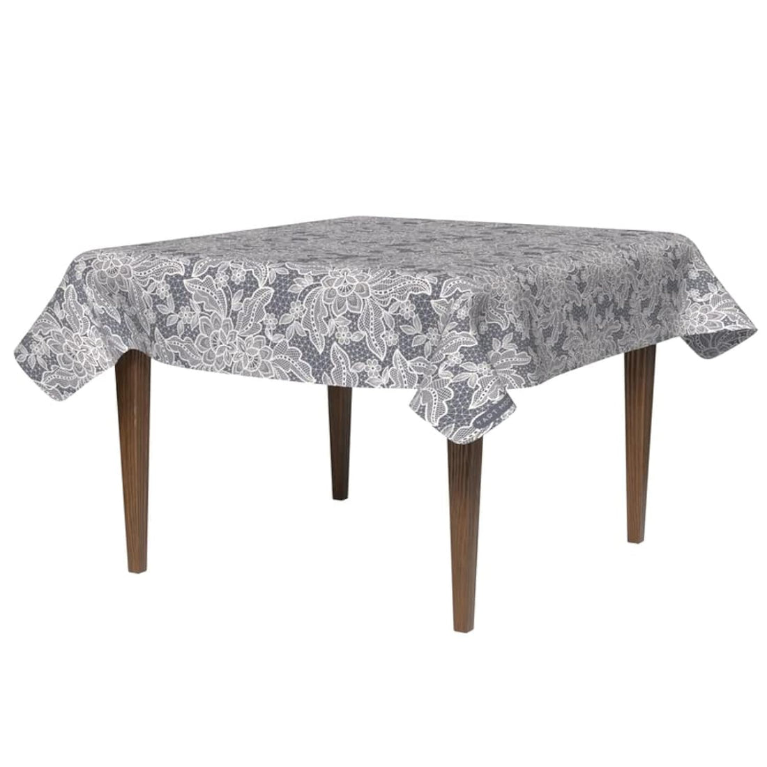 ART MOOD HOME Waterproof Polyester Fabric Reviera tablecloth waterproof Blue *White 140x140 CM