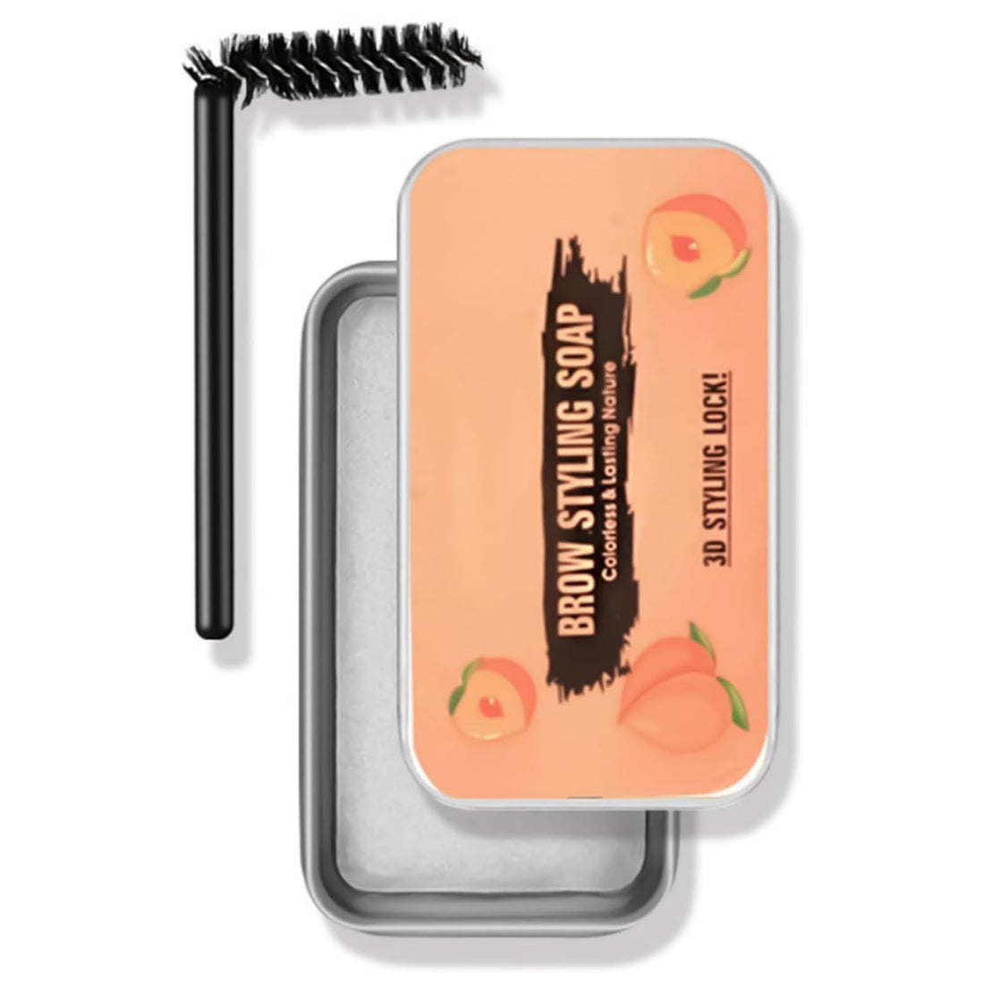 Smudge-Proof Eyebrow Gel Clear,Eyebrow Soap,Eye Brow Wax,Ey-Ebrow Setting Gel,Long-Lasting Styling Pomade With Quick-Dry,Lightweight,Easy Shaping,For Natural Looking(With One Eyebr-Ow Brush)