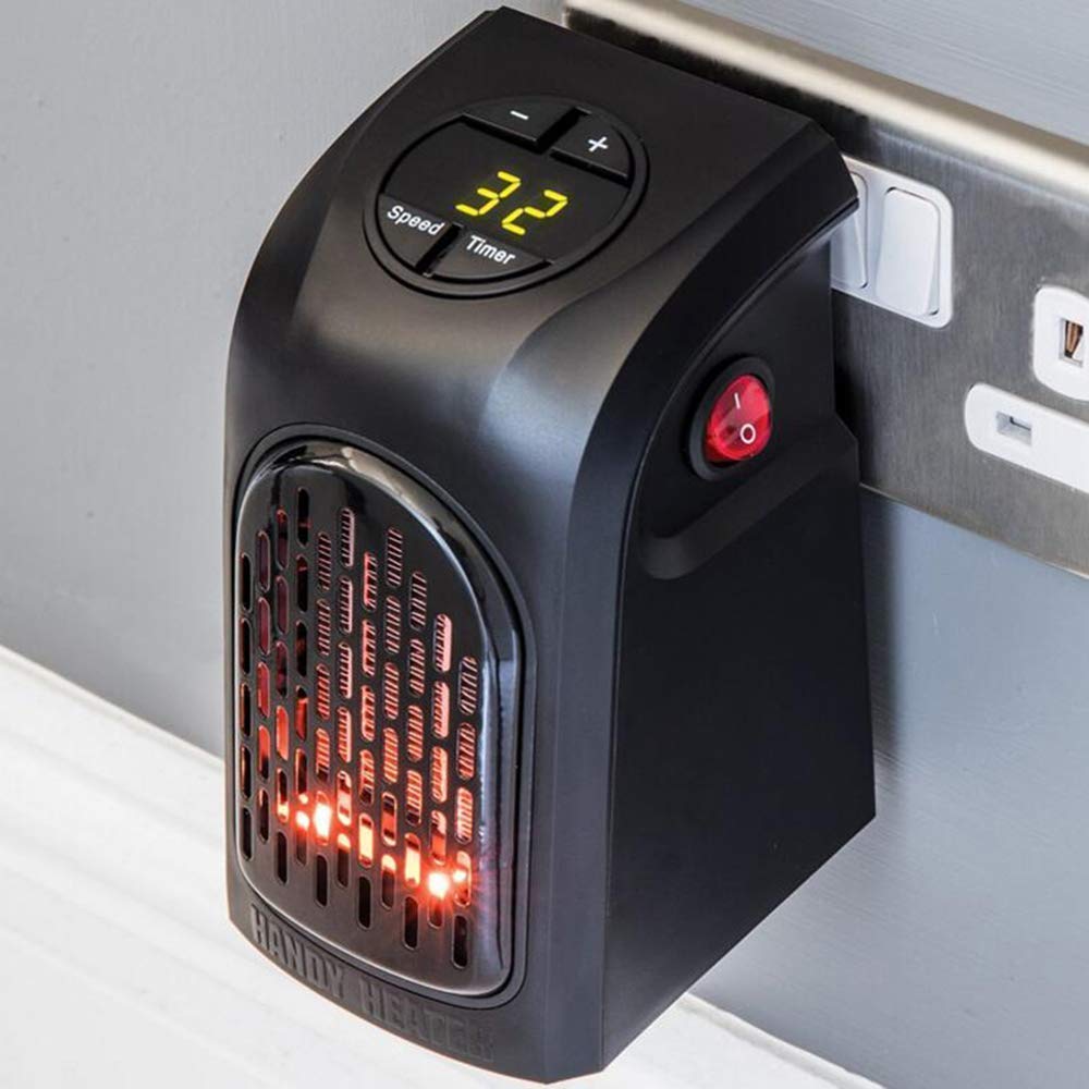 NITPICK Room Heater Warmer Wall-Outlet 400 Watts Electric Handy Room Heater (Room Heaters Home for Bedroom, Reading Books, Work, bathrooms, Rooms, Offices, Home Offices,2022