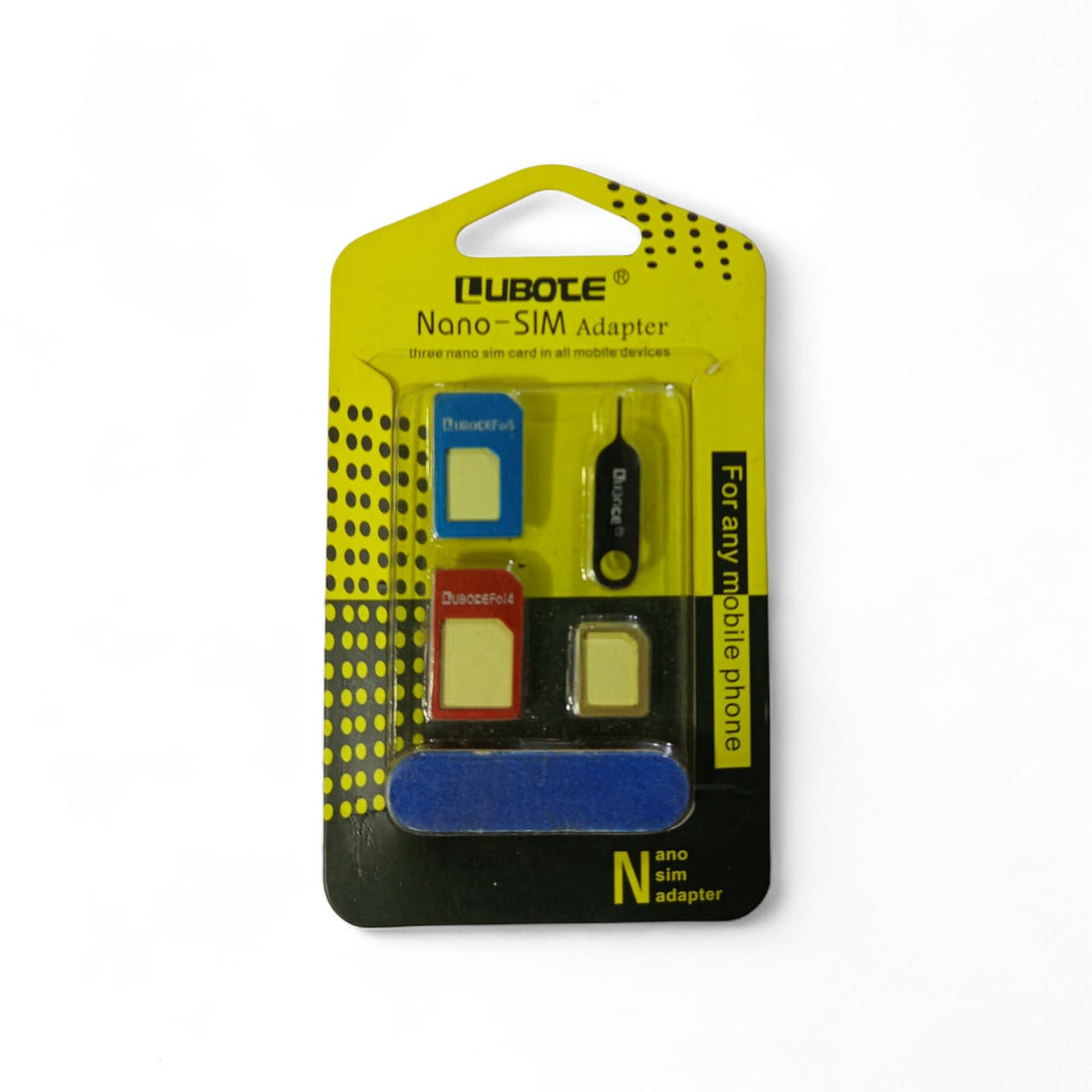Nano to Micro to Standard SIM Card Adapters