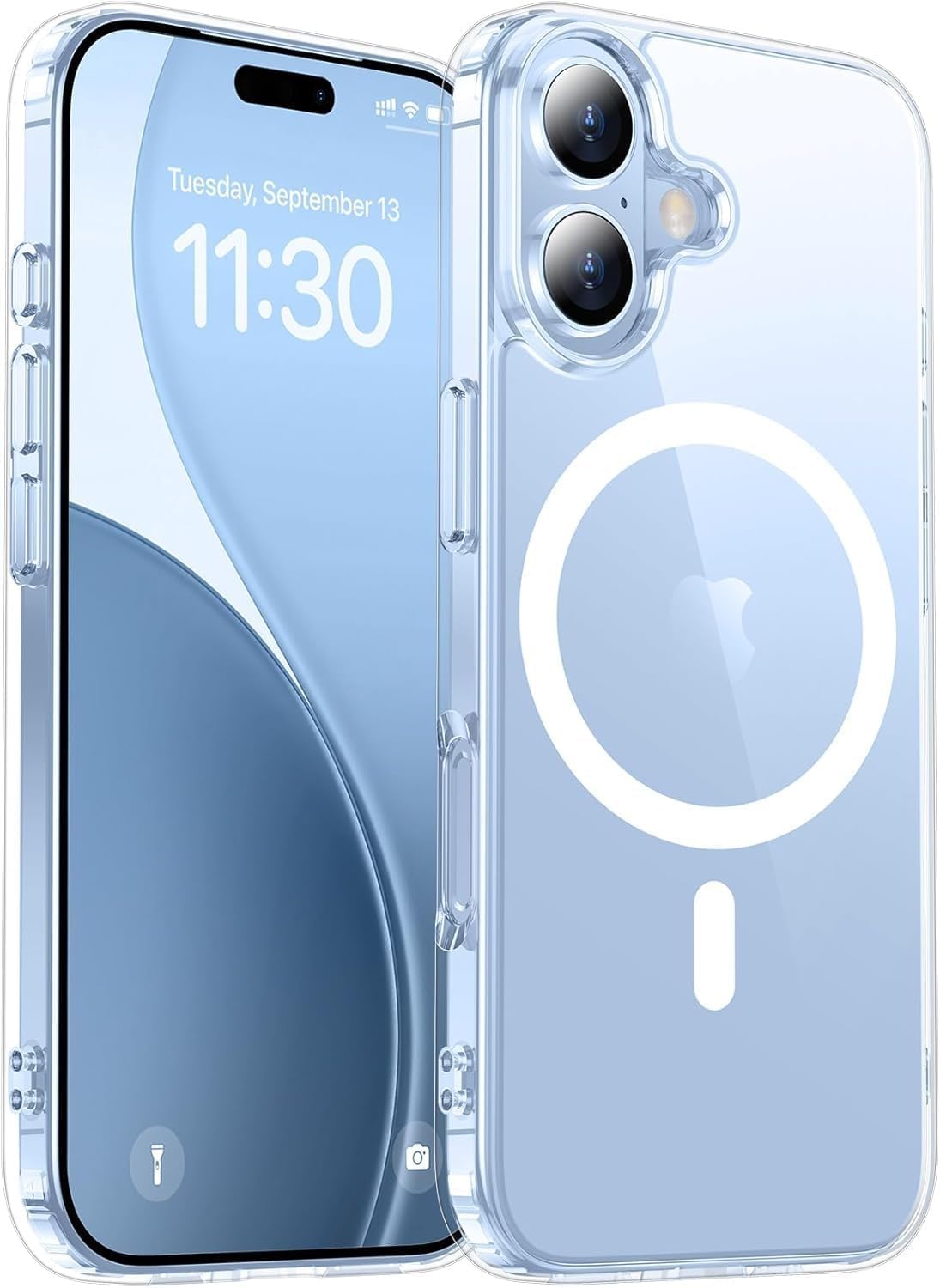 Grabist for iPhone 17 Case Clear, Compatible with MagSafe, Shockproof Military Grade Protection, Non-Yellowing, Slim Thin Magnetic Phone Case for iPhone 17, Clear (IPhone 17)