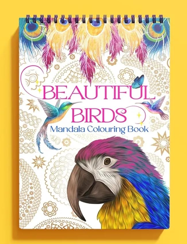 Birds A5 Colouring Book - Bedaya Designs