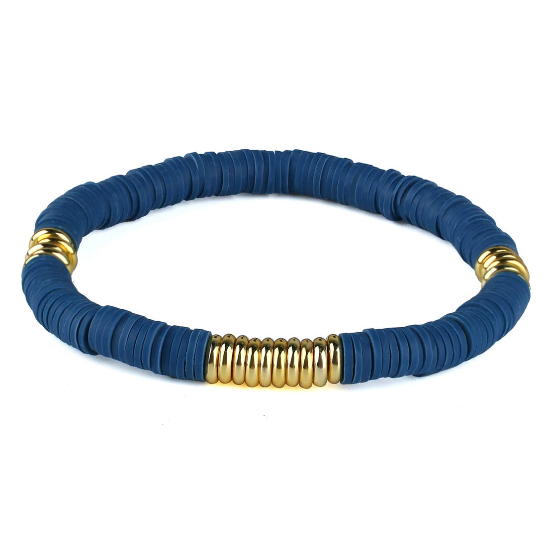 C·QUAN CHI Stretch Bracelet Fashion Handmade Stackable Friendship Bracelets for Women Men Chain Jewelry Stretch Bracelets Bangle, Rubber
