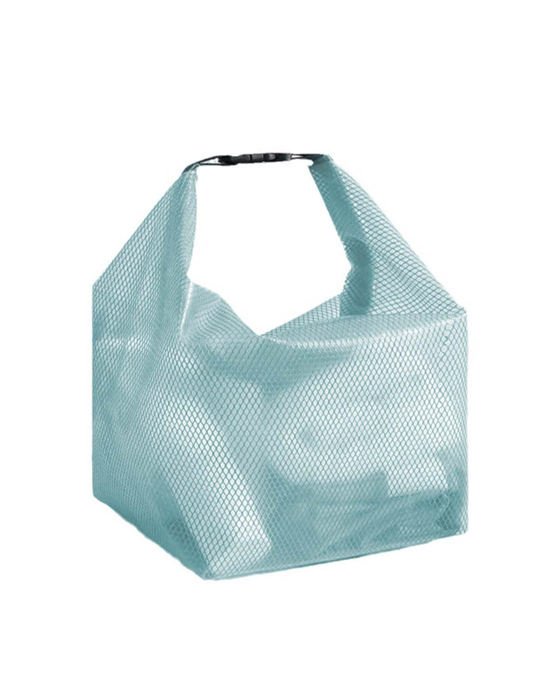 GRINKO Clear Travel Toiletry Bags, Waterproof Makeup Bag, Mesh Travel Organizer Shower Bags Make Up Carry Pouch with Buckle Handle Green