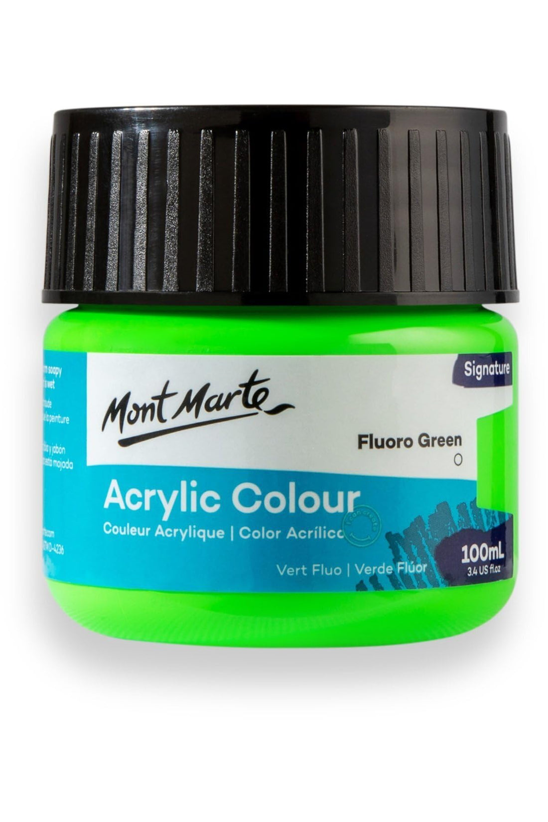 Monte Marte MSCH1022 Acrylic Colour Paint 100 ml, Light Green