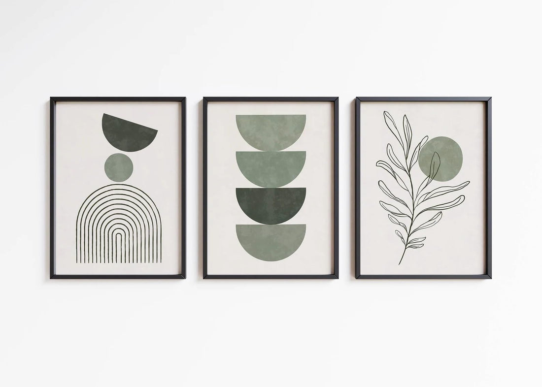 Boho wall Prints - Boho Unframed Wall Art - Set of 3 Posters A4 21x29.7cm - Wall posters - wall decor