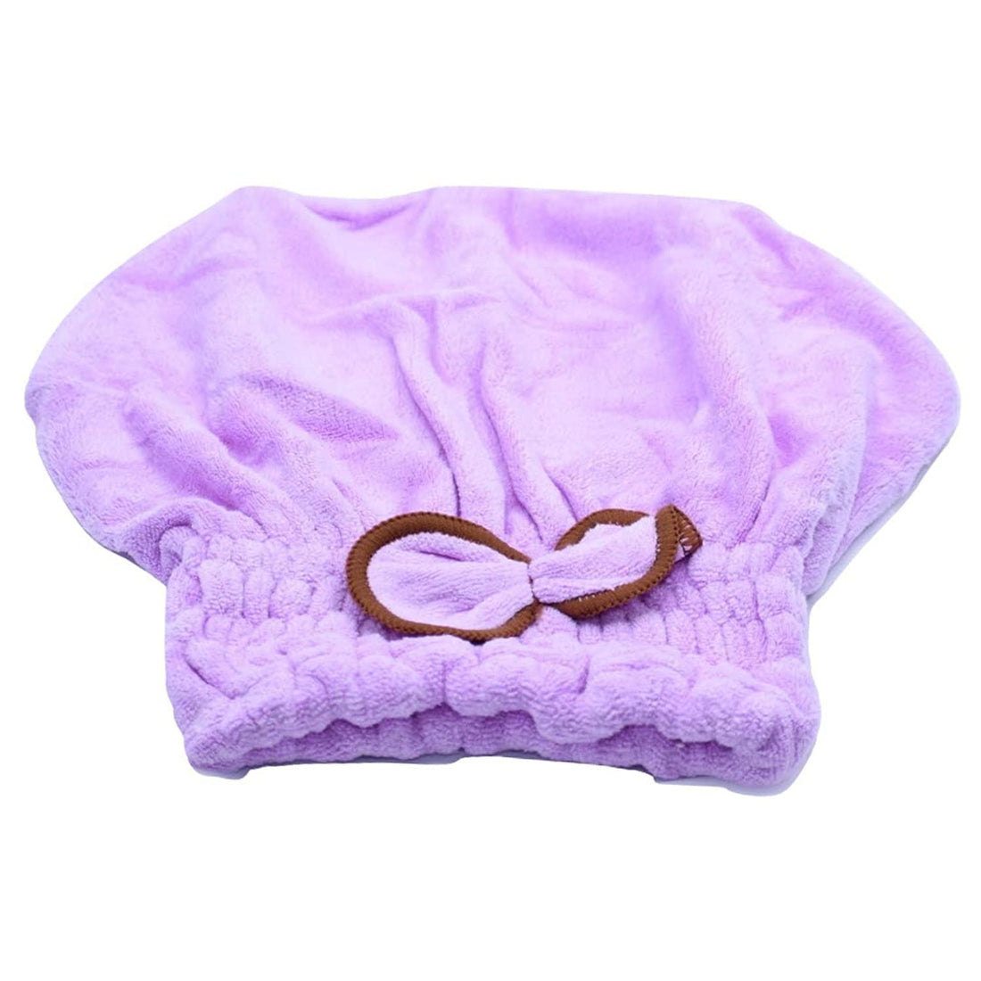 Microfiber Quick Dry Hair Drying Towel Head Towel with Elastic Band