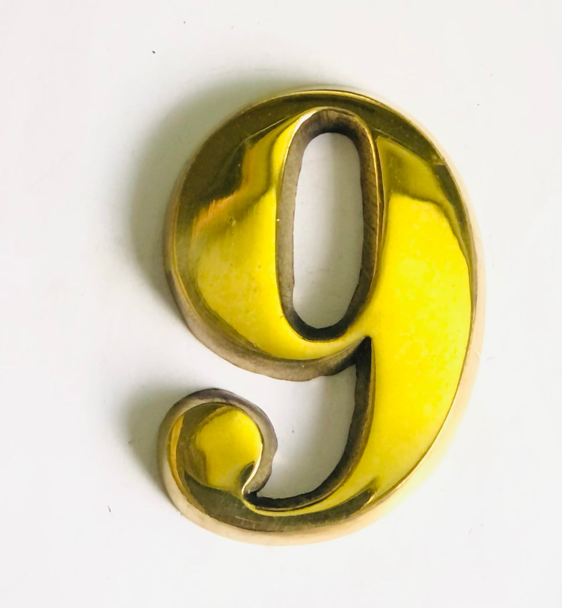 Door Sign Number 9 Wooden Door Accessories Apartment Door Numbers Material Egyptian Made Copper